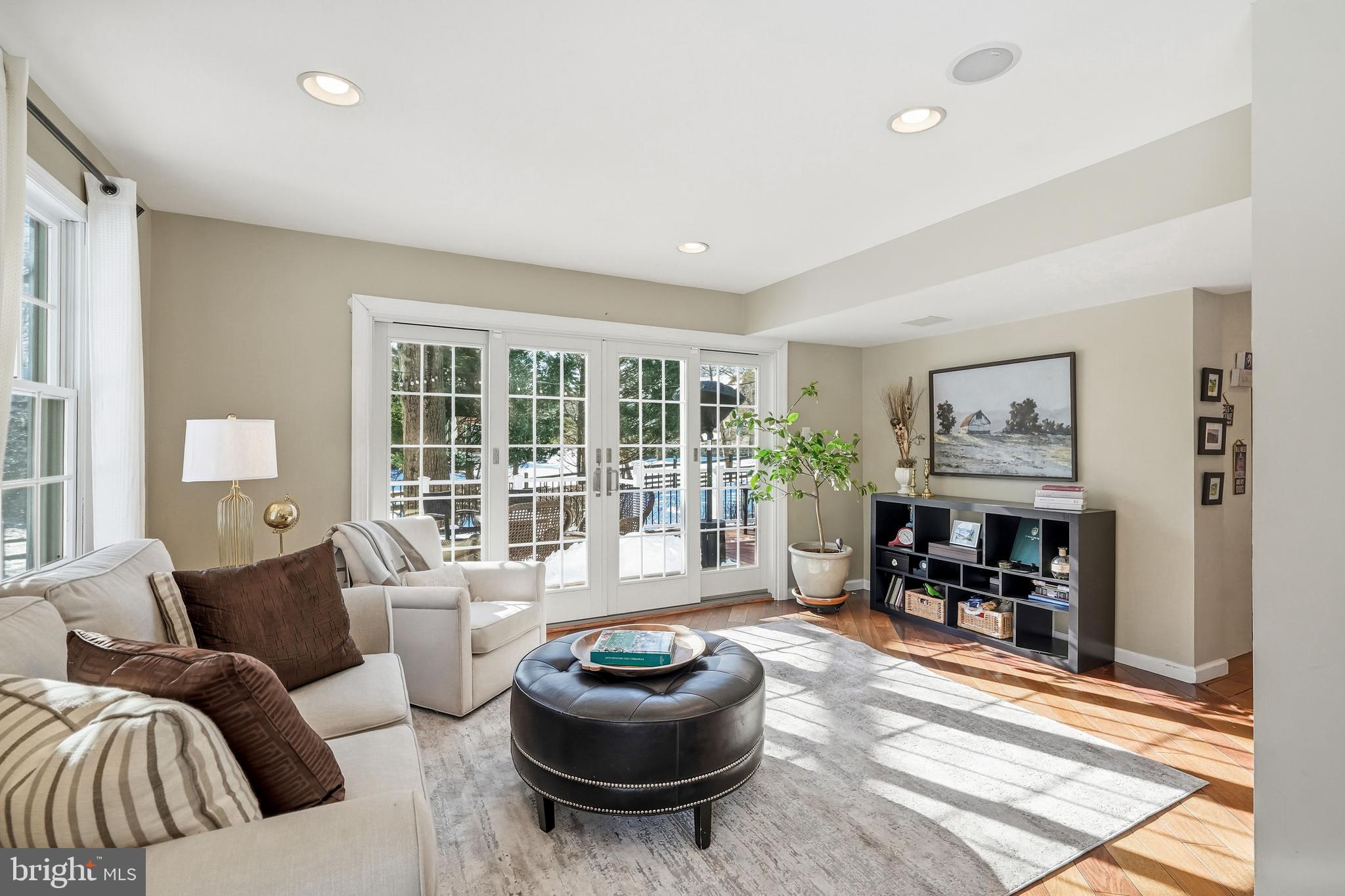340 Coldstream Drive Berwyn, PA 19312 - Photo 22 of 68 family room with rear yard deck views