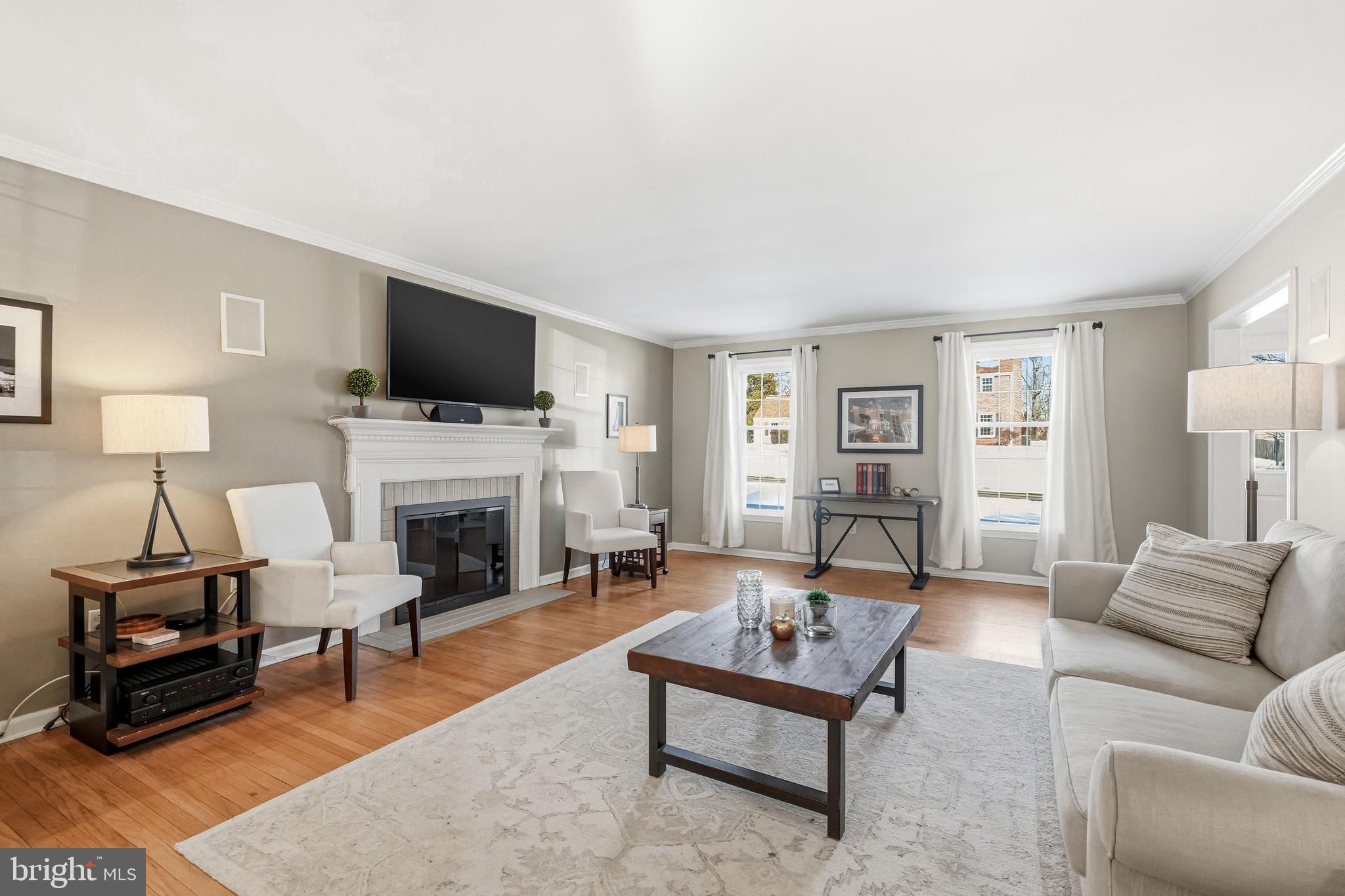 340 Coldstream Drive Berwyn, PA 19312 - Photo 7 of 68 spacious living room with gas fireplace