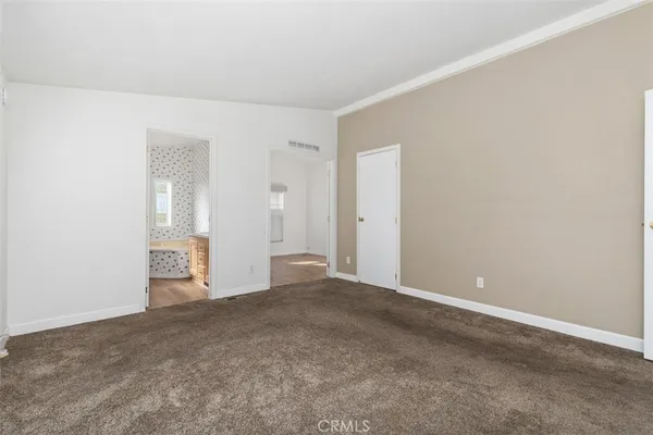 a view of an empty room