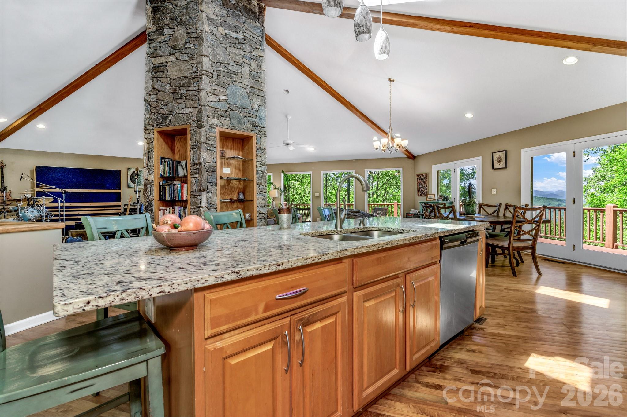 125 Winding Ridge Road Asheville, NC 28803 - Photo 11 of 48 a kitchen with lots of counter top space