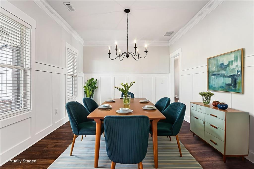 1550 Knox Chapel Road Social Circle, GA 30025 - Photo 9 of 35 a view of a dining room with furniture window and wooden floor