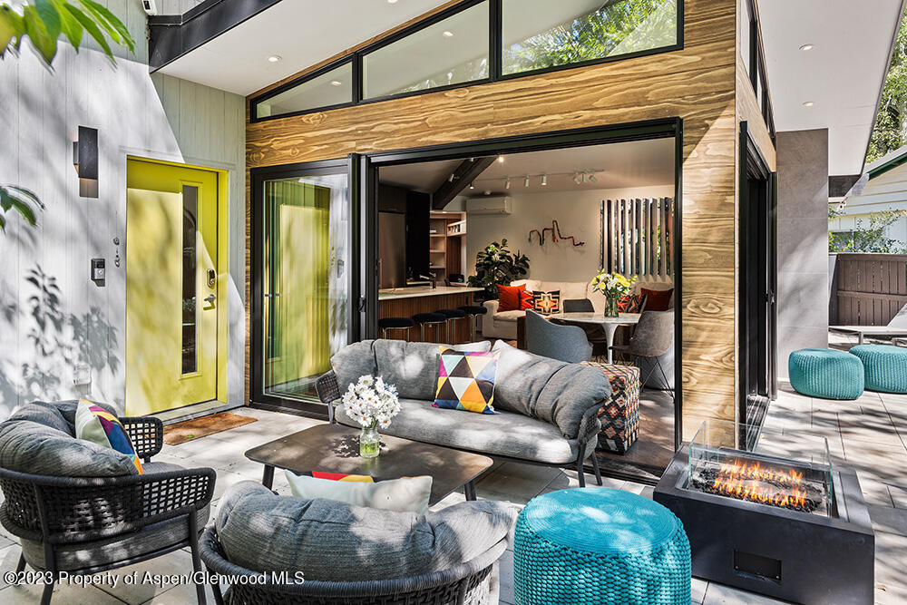 630 West Hallam Street, Unit 1 Aspen, CO 81611 - Photo 13 of 19 Front Door & Patio