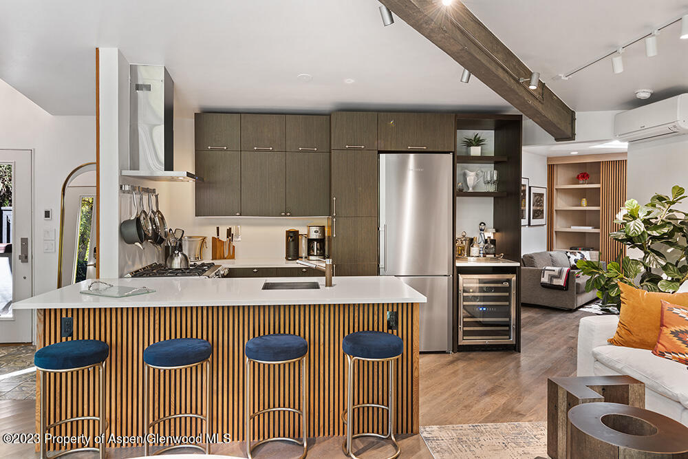 630 West Hallam Street, Unit 1 Aspen, CO 81611 - Photo 2 of 19 Kitchen & Bar