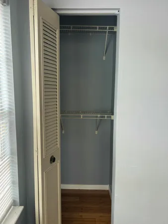 a close view of closet