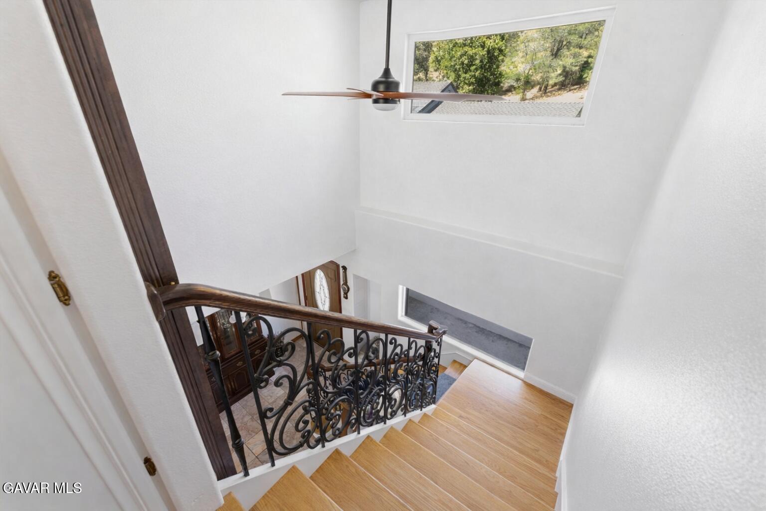 9065 Elizabeth Lake Road Leona Valley, CA 93551 - Photo 19 of 58 a view of a balcony wooden floor