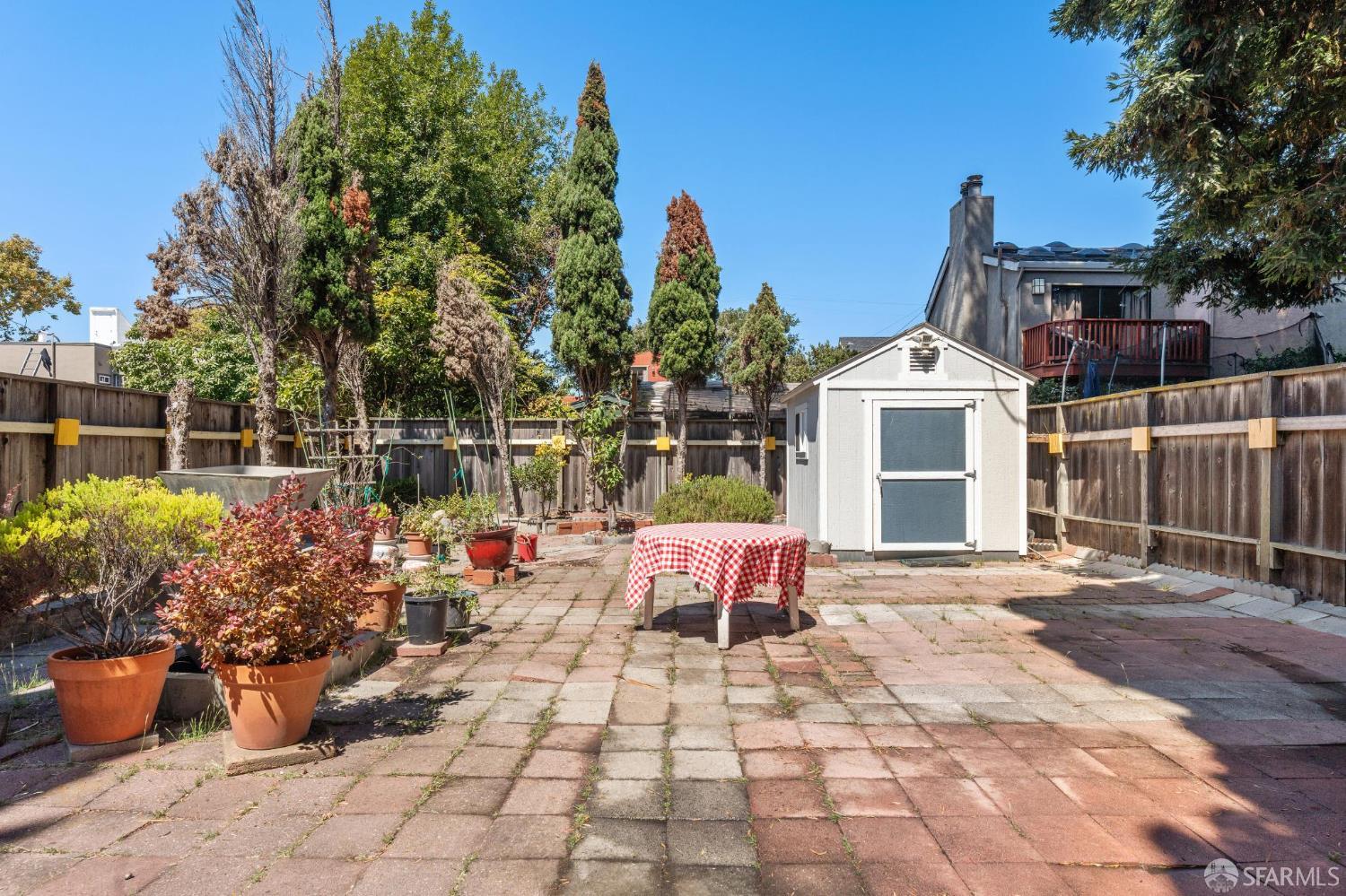 1109 Channing Way Berkeley, CA 94702 - Photo 23 of 24 a view of a backyard with sitting area