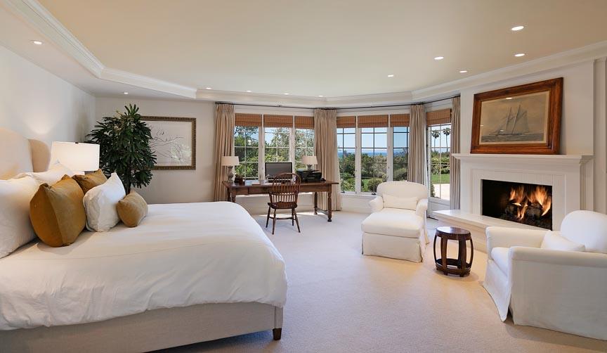 1565 East Valley Road Montecito, CA 93108 - Photo 14 of 31 a bedroom with a large bed and a couch