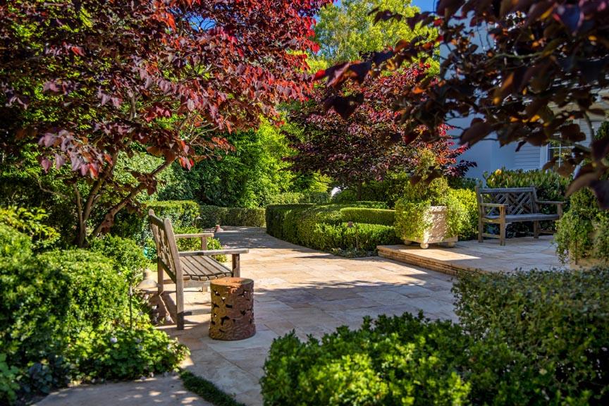 1565 East Valley Road Montecito, CA 93108 - Photo 25 of 31 a park view with a bench under large trees