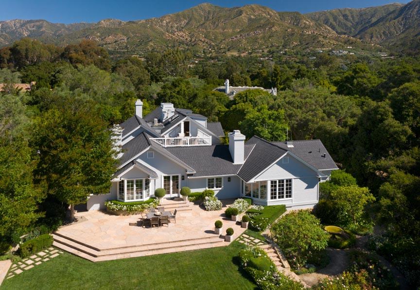 1565 East Valley Road Montecito, CA 93108 - Photo 29 of 31 an aerial view of a house with garden