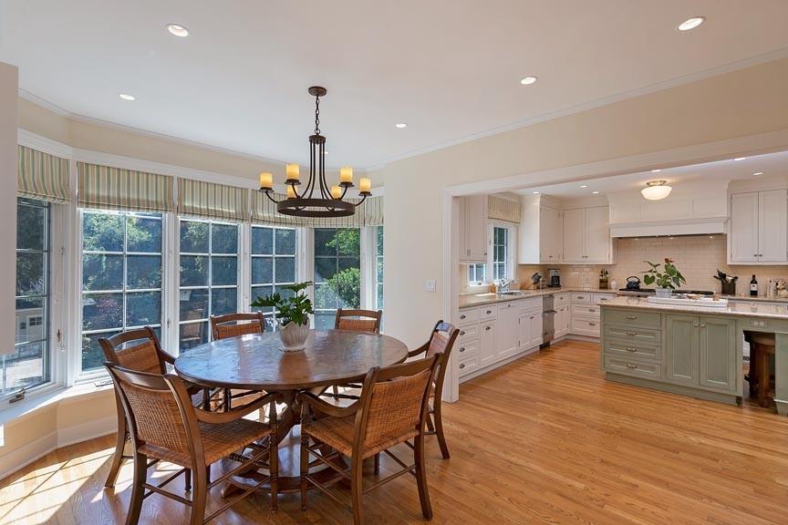 1565 East Valley Road Montecito, CA 93108 - Photo 10 of 31 a view of a dining room with furniture window and wooden floor