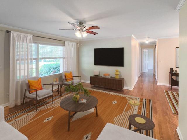 2711 Fairlane Drive Atlanta, GA 30340 - Photo 2 of 31 a living room with furniture and a flat screen tv