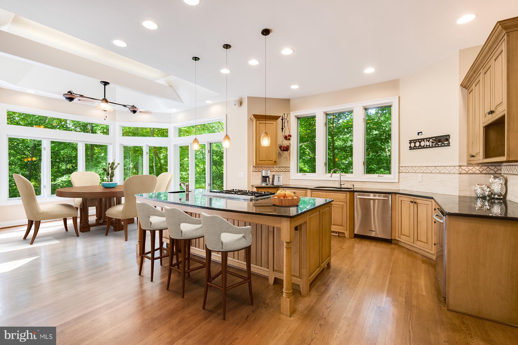 1202 Marinaview Drive Arnold, MD 21012 - Photo 8 of 26 a kitchen with stainless steel appliances granite countertop a stove and a wooden floors