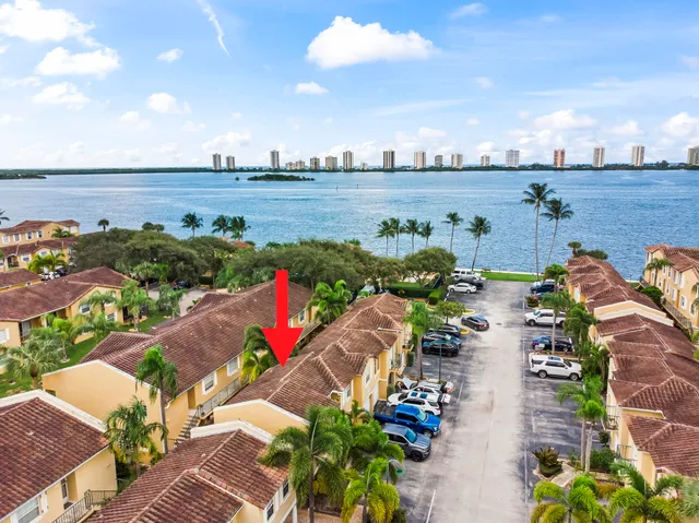 a view of a lake with outdoor space