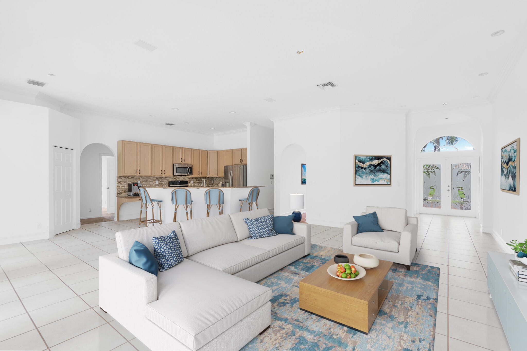 12253 Rockledge Circle Boca Raton, FL 33428 - Photo 11 of 36 a living room with furniture and wooden floor