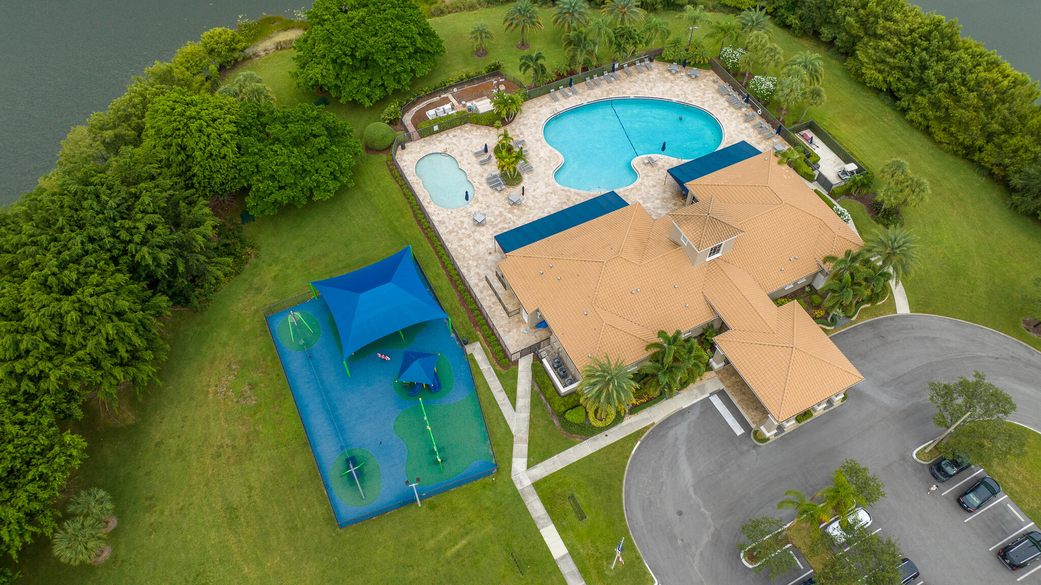 12253 Rockledge Circle Boca Raton, FL 33428 - Photo 33 of 36 an aerial view of a house with a swimming pool