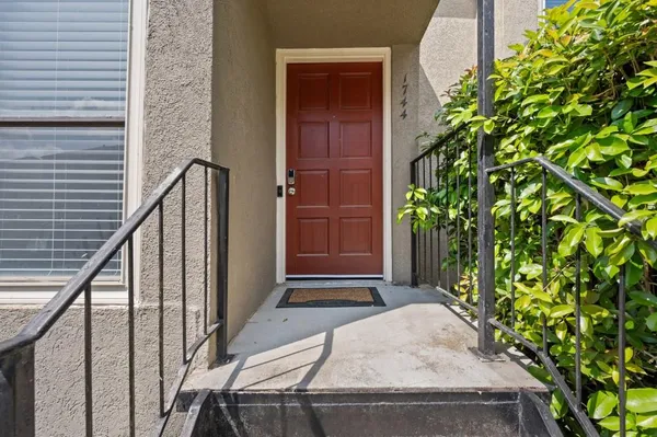 a view of front door