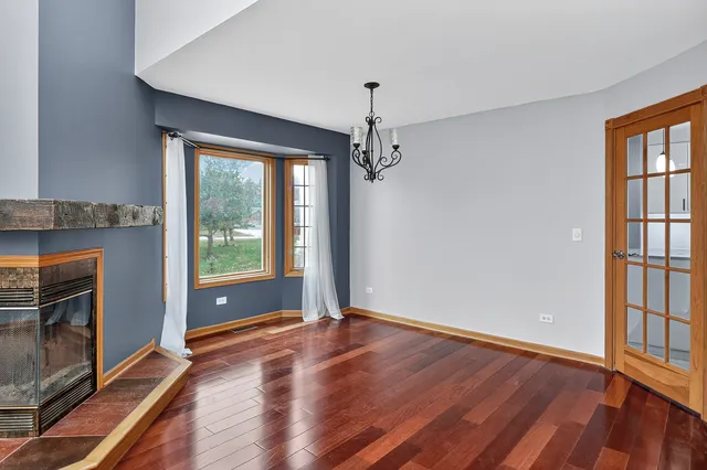 a view of livingroom with hardwood floor and window