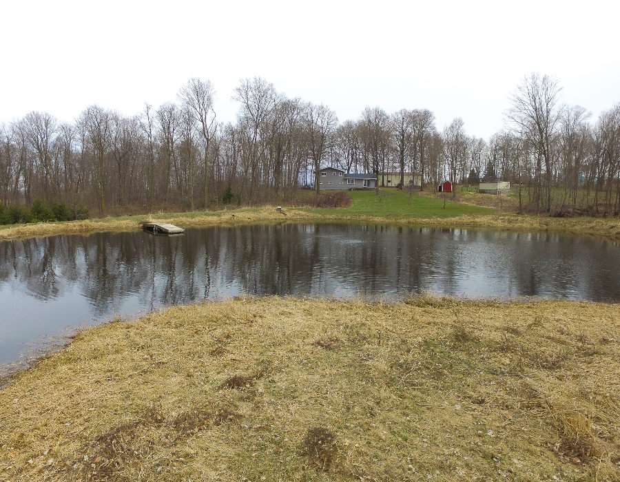 11808 Wheeler Road Durand, IL 61024 - Photo 4 of 25 a view of a lake with houses in the back