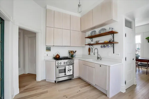 a close view of stove top oven