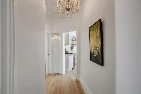 a view of walk in closet with window