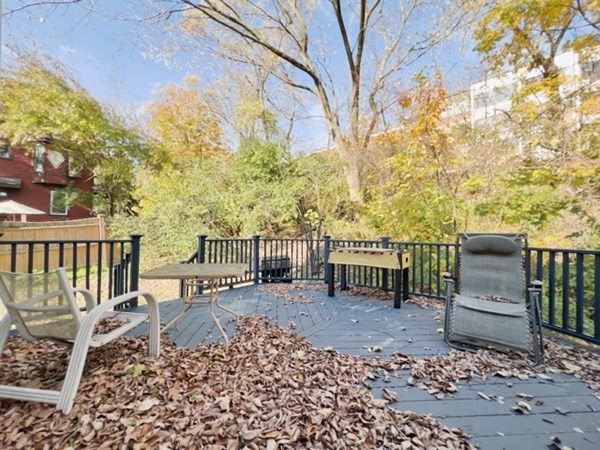 45 Lawn Street, Unit PE Boston, MA 02120 - Photo 6 of 26 a view of a bench in a backyard