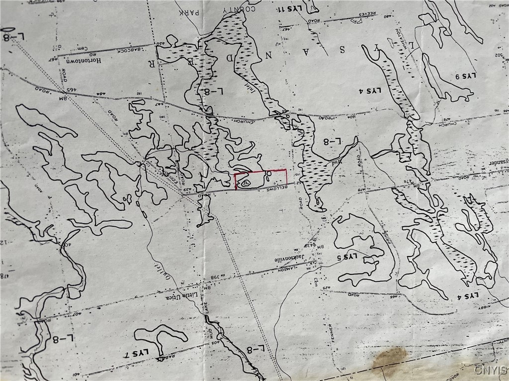 1272 Bellows Road Lysander, NY 13027 - Photo 8 of 8 Additional map showing the surrounding wetlands.