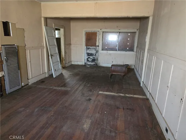 a view of a hallway view with staircase