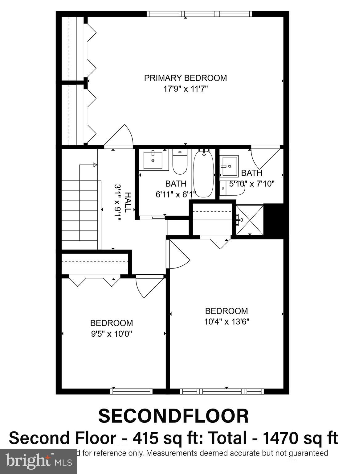 2053 Swans Neck Way Reston, VA 20191 - Photo 35 of 36 Bedroom Level Floor Plan