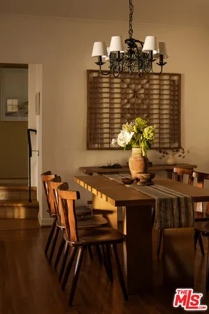 a terrace with a table and chairs