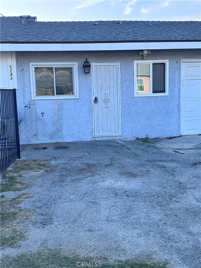 a view of front door