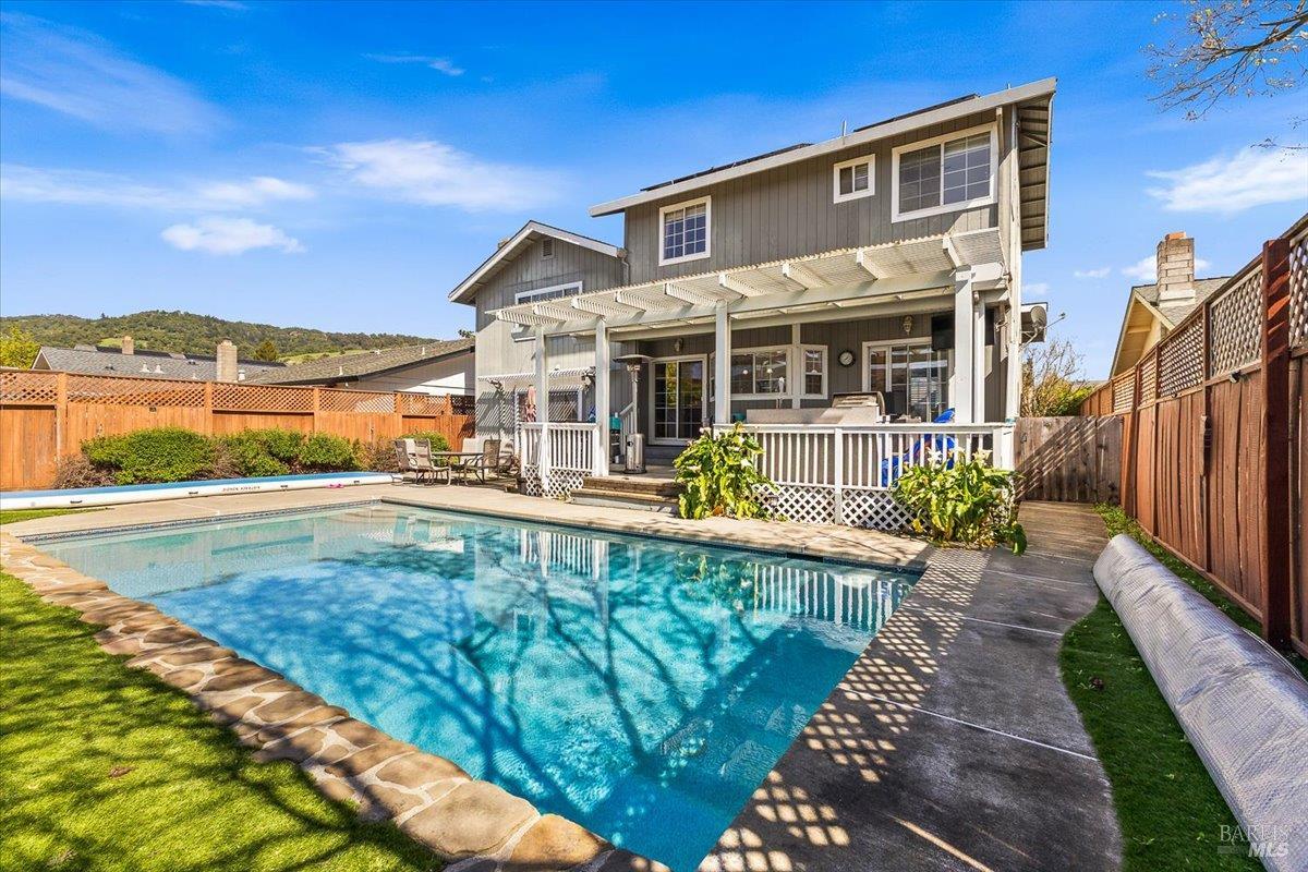4457 Graywhaler Lane Rohnert Park, CA 94928 - Photo 41 of 51 a view of a house with backyard outdoor seating and deck