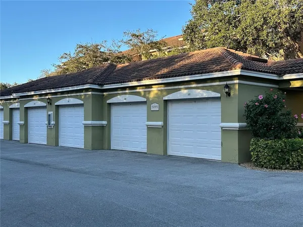 front view of a house with a garage