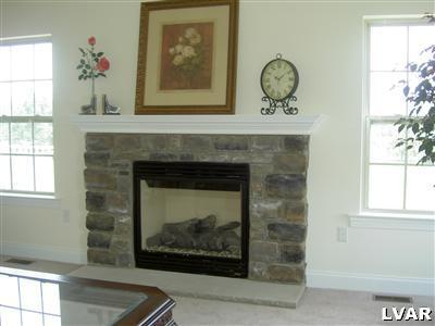 245 East Dell Road, Unit LOT10 Bath, PA 18014 - Photo 11 of 15 a front view of a fireplace with window and wooden floor
