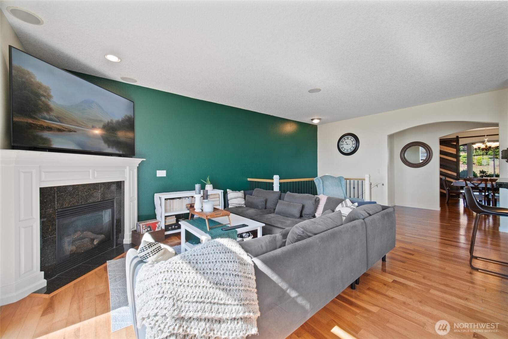 172 Blackjack Drive Kalama, WA 98625 - Photo 15 of 40 a living room with furniture and a fireplace