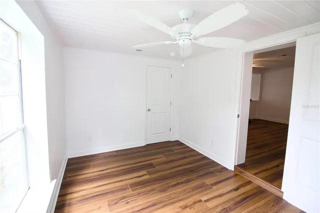 wooden floor in an empty room