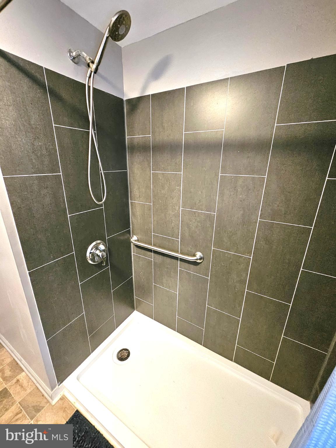 103 State Street Elkton, MD 21921 - Photo 9 of 20 Sleek modern walk in shower with elegant tiles.