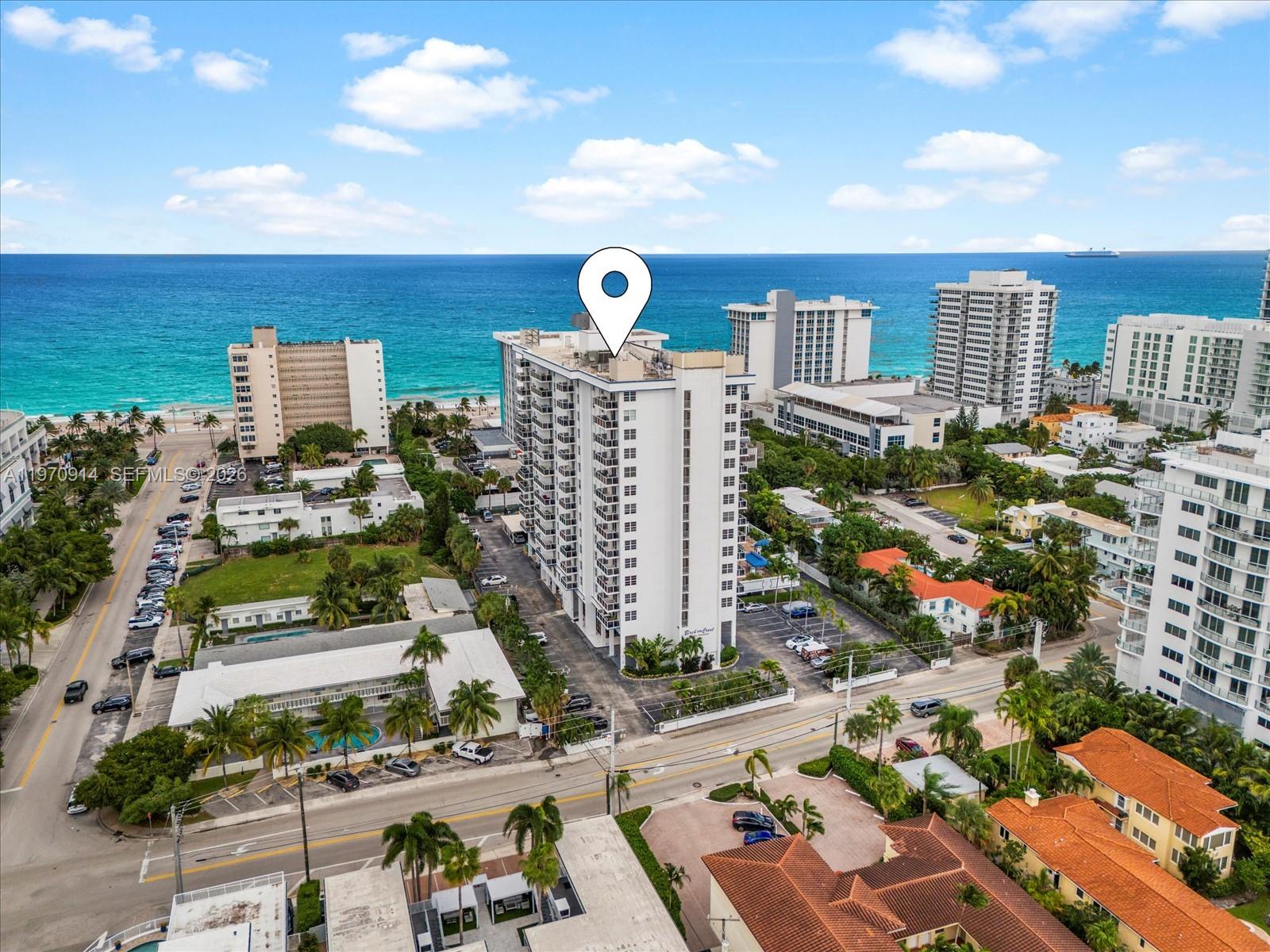 336 North Birch Road, Unit PH Fort Lauderdale, FL 33304 - Photo 68 of 68 an aerial view of city