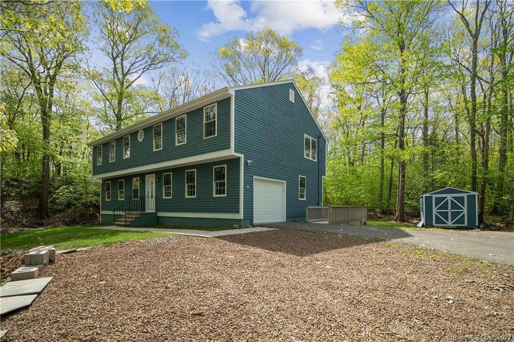 128 South Hoop Pole Road Guilford, CT 06437 - Photo 1 of 1 Front Yard with additional parking area