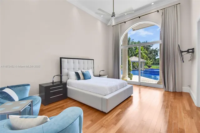 a bathroom with a shower and toilet