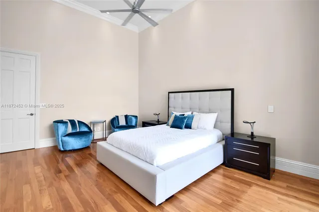 a work room with furniture and wooden floor