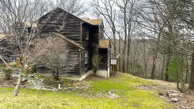 a backyard of a house