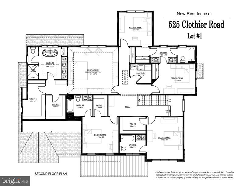 529 Clothier Road Wynnewood, PA 19096 - Photo 3 of 4 Second Floor Plan