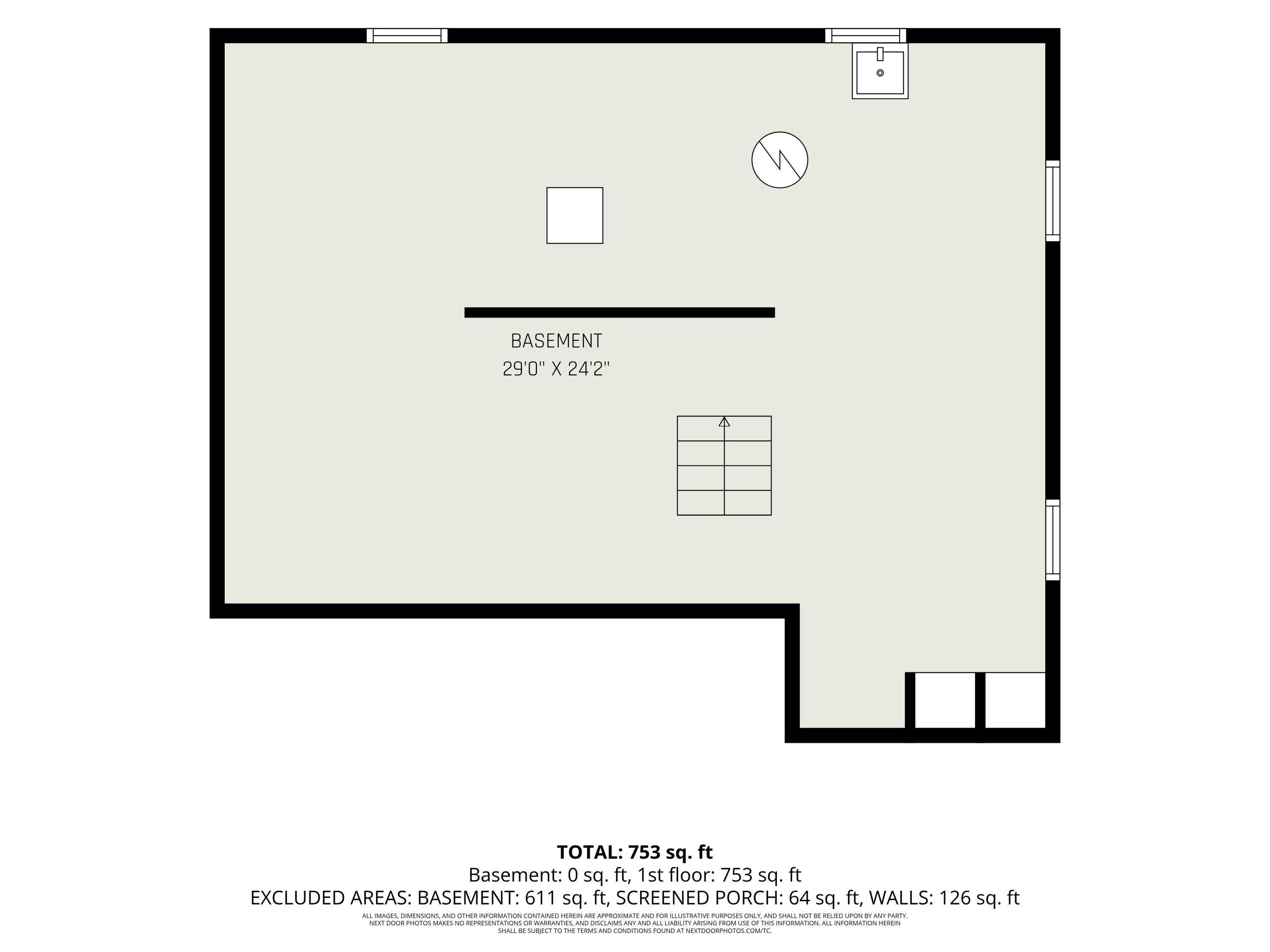 665 4 Mile Road Northwest Comstock Park, MI 49321 - Photo 35 of 35 Basement Floor Plan