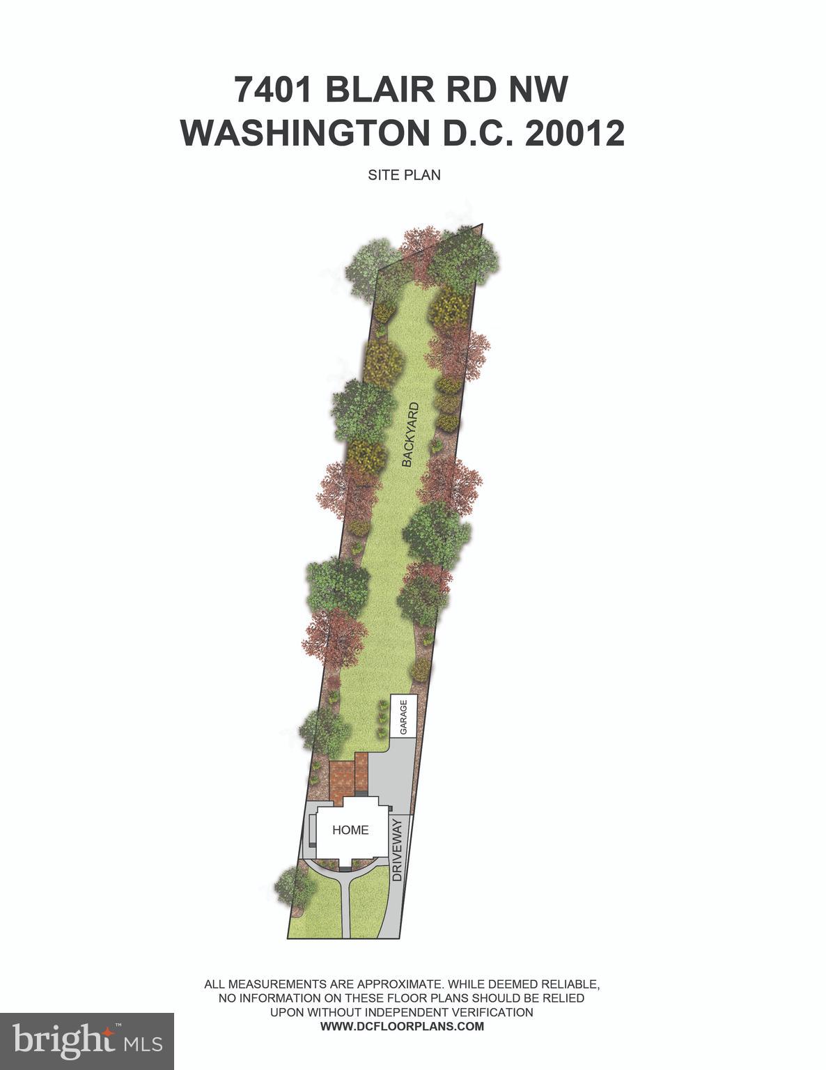 7401 Blair Road Northwest Washington, DC 20012 - Photo 39 of 43 Site Plan