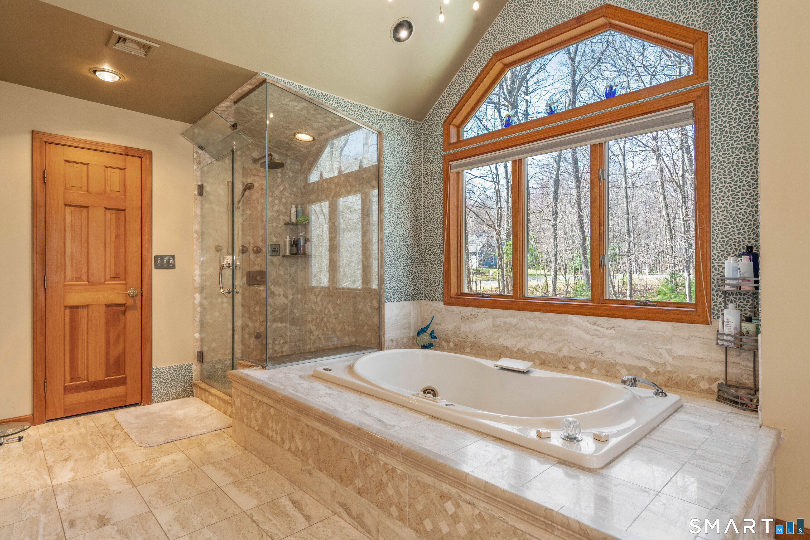67 Hunter's Crossing Burlington, CT 06013 - Photo 22 of 35 A luxurious jetted tub and steam shower highlight the primary bath