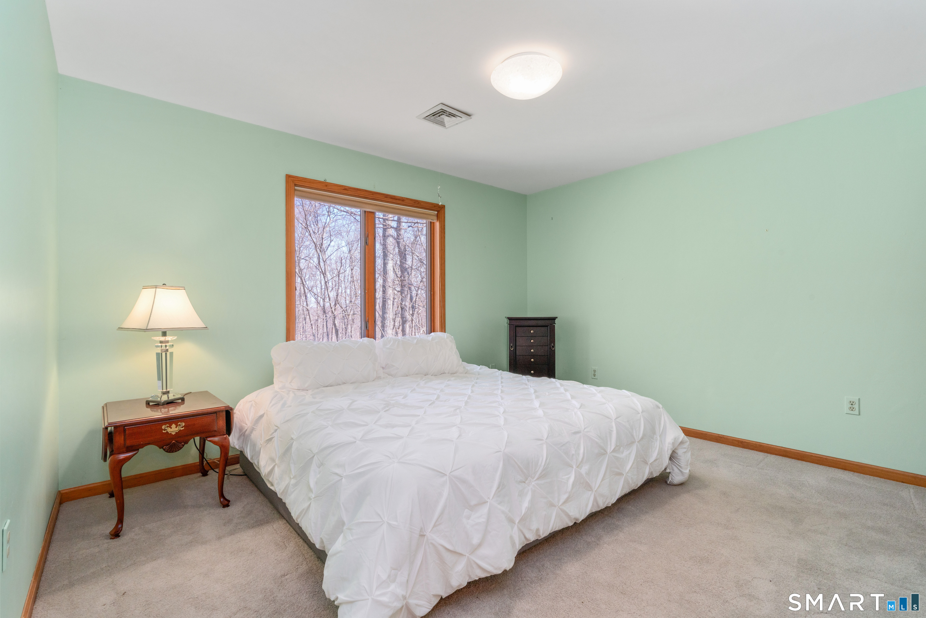 67 Hunter's Crossing Burlington, CT 06013 - Photo 27 of 35 a bedroom with a bed and a lamp
