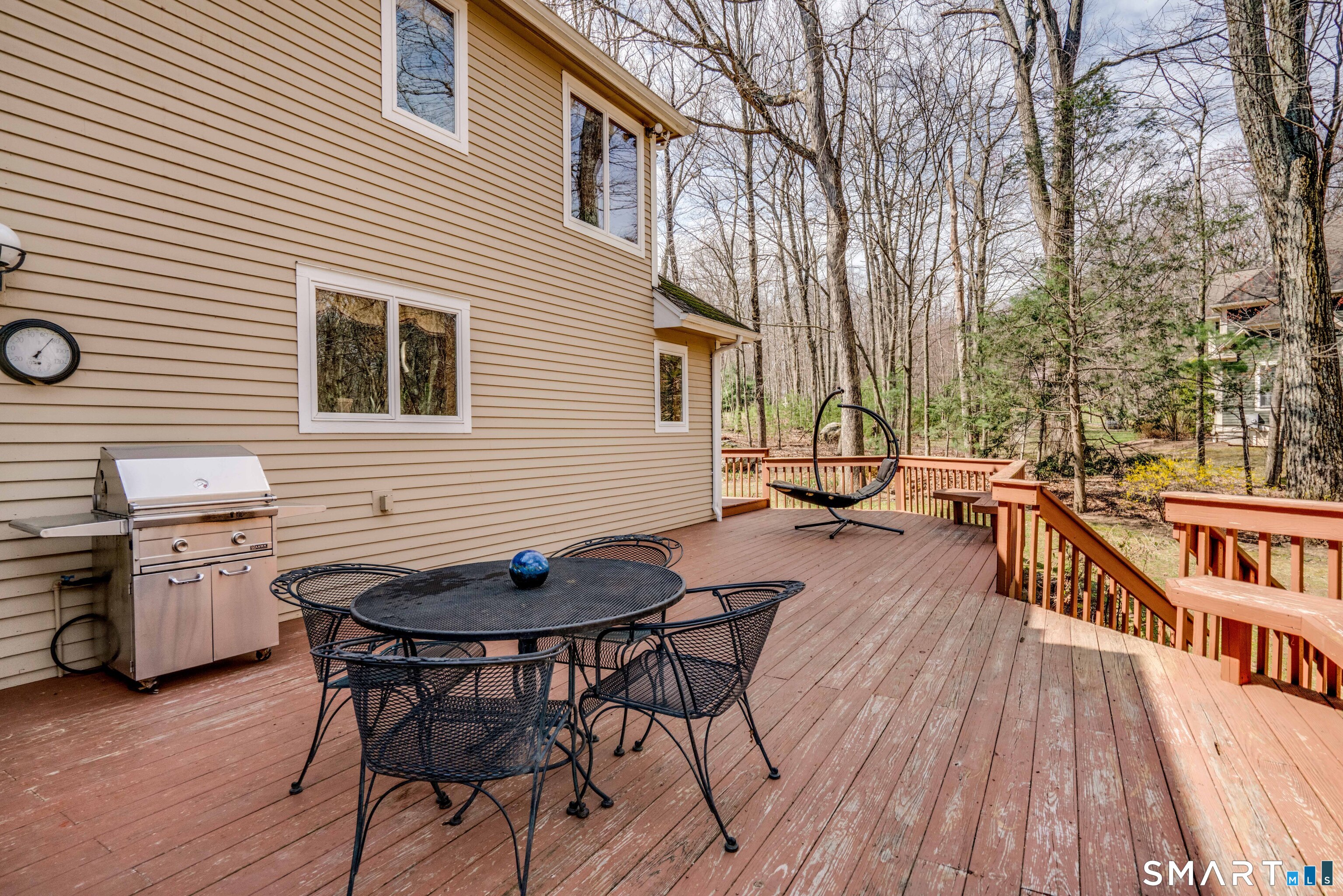 67 Hunter's Crossing Burlington, CT 06013 - Photo 30 of 35 a view of a patio with furniture and wooden floor