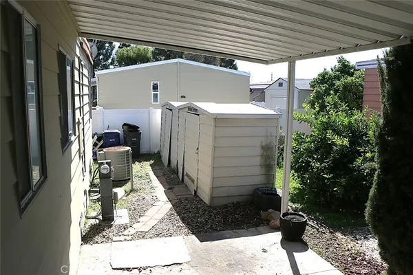 a view of a house with a patio