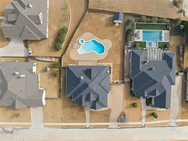 an aerial view of a city