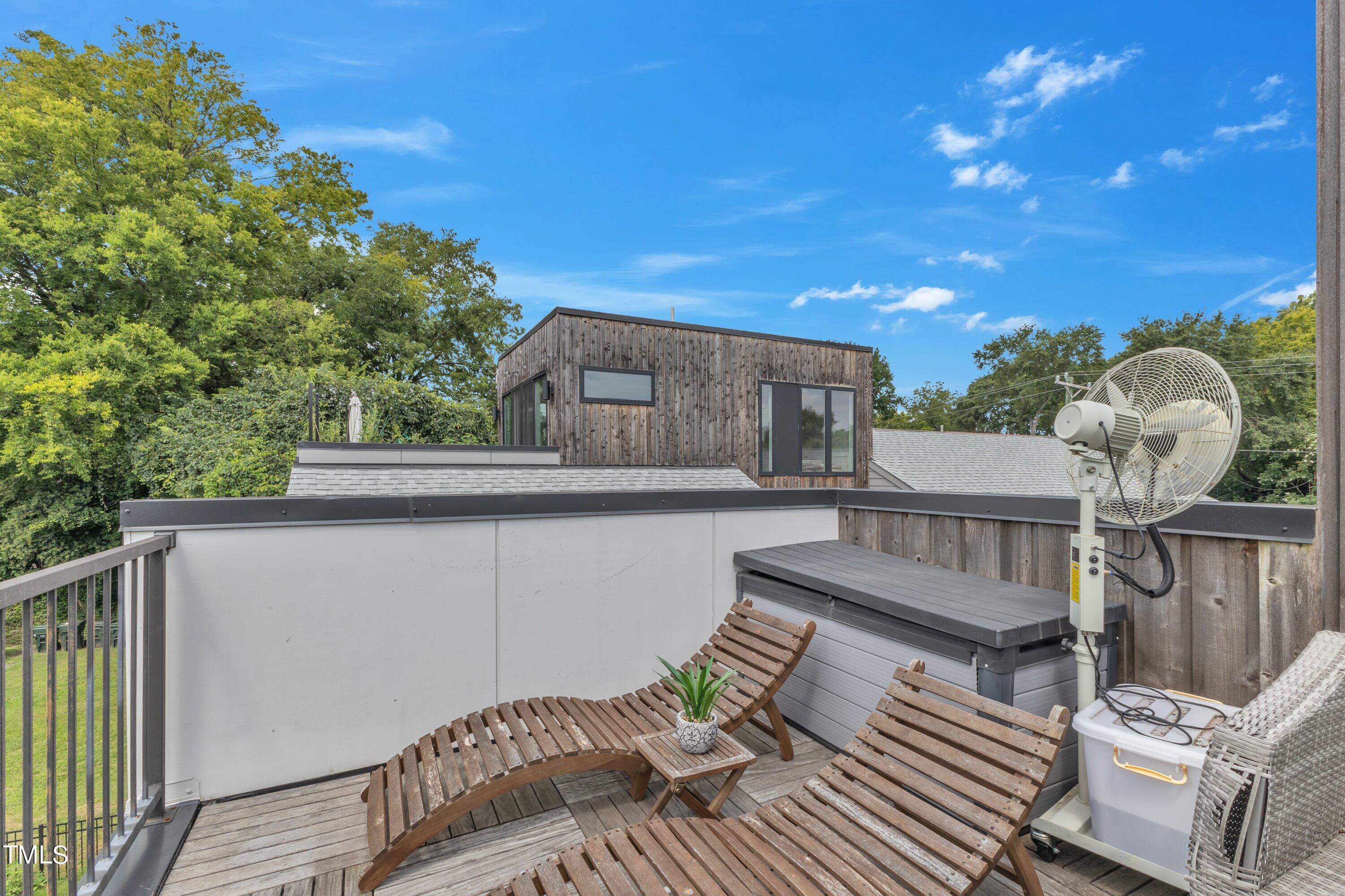 524 East Edenton Street Raleigh, NC 27601 - Photo 54 of 70 a view of a balcony with table and chairs